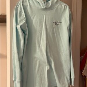 Southern Tide Kids Aqua Long Sleeve Tee